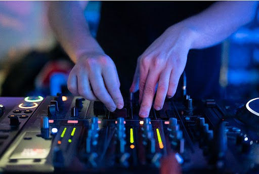 Crowd dancing to music by the best DJ in Connecticut.