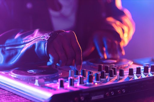 Professional DJ services in Norwalk, CT with guests enjoying a lively techno party event.